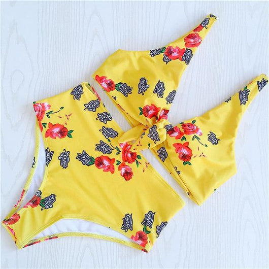Bikini Reversible con Nudos - Traje de Baño Dos en Uno - Image 8