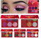 Paleta de Sombras de Ojos con Lentejuelas de Diamante - 6 Colores