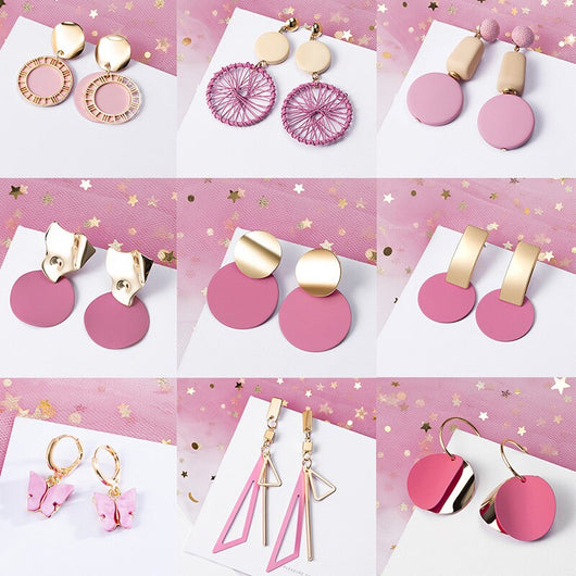 Aretes Vintage con Lentejuelas Brillantes