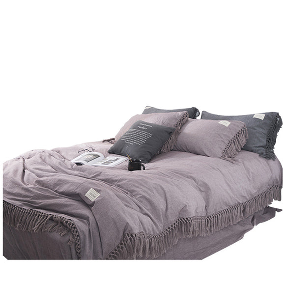 Juego de Cama Nordic de Algodón Puro - 4 Piezas
