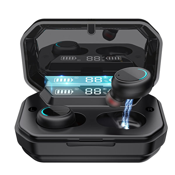 Auriculares TWS con Pantalla Digital y Luz Respiratoria