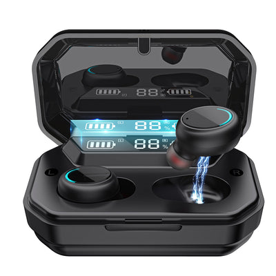 Auriculares TWS con Pantalla Digital y Luz Respiratoria