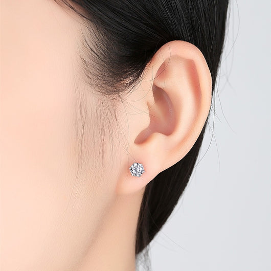 Aretes de Plata Esterlina con Circón Brillante - Image 6