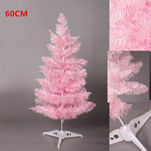 Árbol de Navidad Degradado Rosa Punta Brillante