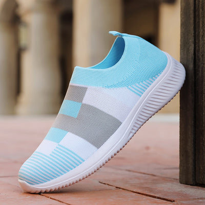 Zapatillas Deportivas Coreanas Talla Grande Tejido Volador Casual - Image 14