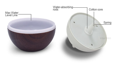 Humidificador Silencioso de Escritorio con Diseño Veta de Madera - Image 3
