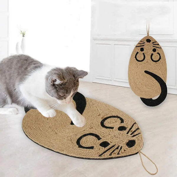 Rascador para Gatos con Almohadilla de Sisal - Afilador de Uñas y Cama Multiusos