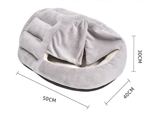Cama Térmica Felina Cerrada con Cortina - Nido de Invierno Premium - Image 2