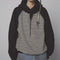 Sudadera con Capucha Falsa Dos Piezas Bordada Oversize