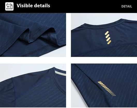 Camiseta Deportiva de Verano para Hombre - Cuello Redondo Transpirable de Secado Rápido - Image 17