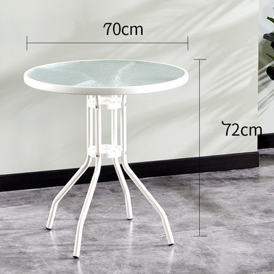 Conjunto de Mesa y Sillas Redonda para Balcón - Juego de Conversación Compacto - Image 6