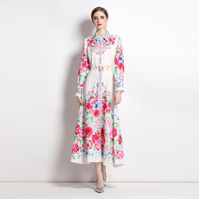 Vestido Elegante Estampado para Vacaciones - Image 4