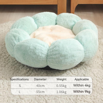 Casa Cama Nido Floral Suave para Perros - Image 5