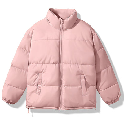 Abrigo de Algodón Cálido con Capucha y Cuello Alto para Mujer - Image 7