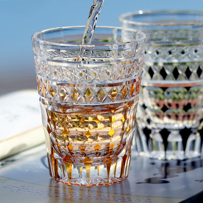 Vaso de Cristal Tallado a Mano Estilo Japonés para Whiskey y Jugos - Image 20