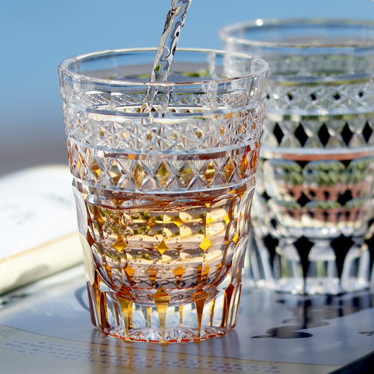 Vaso de Cristal Tallado a Mano Estilo Japonés para Whiskey y Jugos - Image 20