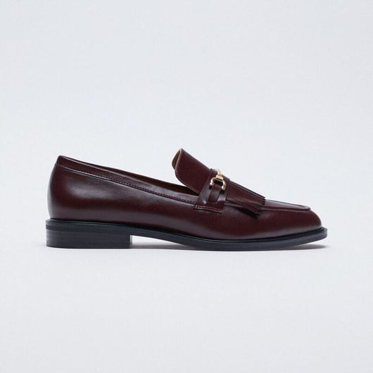 Zapatos Cómodos de Cuero Marrón con Suela Plana para el Día a Día - Image 10