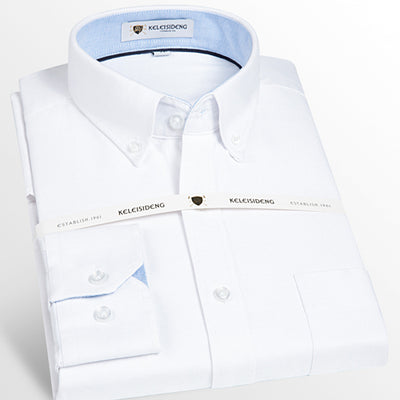 Camisa Casual Slim Fit de Algodón Grueso sin Planchado para Hombre - Image 31