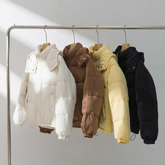 Chaqueta Acolchada de Pana para Mujer - Diseño Moderno y Cálido