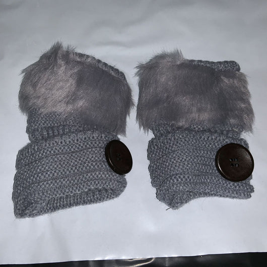 Guantes Tejidos Cálidos de Botones con Dedos Abiertos para Mujer - Image 9