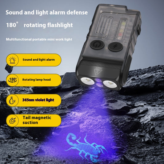 Alarma Personal 180° con Linterna LED - Seguridad Portátil de Larga Duración