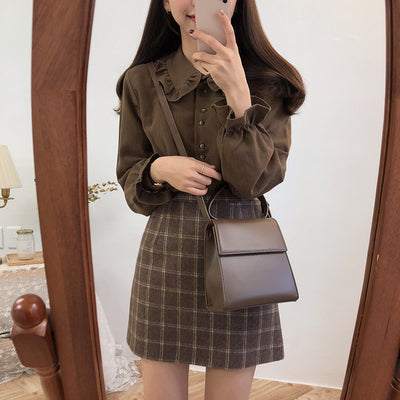 Falda Retro Hong Kong Lana Otoño Invierno - Image 8