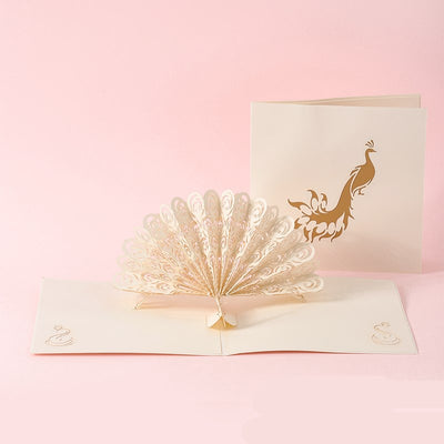 Tarjeta de Invitación Sakura Enamorados con Corte Láser 3D Artesanal - Image 2