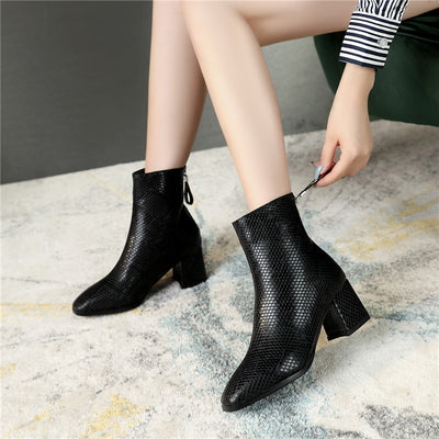 Botas para Mujer con Tacón Grueso y Talla Grande - Image 2