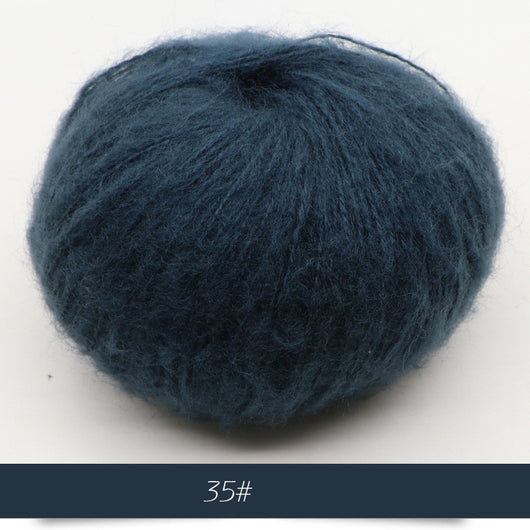 Suéter y chal de mohair para bebé con detalle de tejido - Image 73