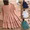 Blusa de Encaje Plisada con Recortes Jacquard