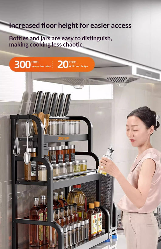 Estantería de Almacenamiento para Cocina - Organizador de Piso - Image 15
