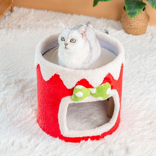 Árbol Rascador Doble para Gatos - Nido Cuatro Estaciones Universal - Image 3