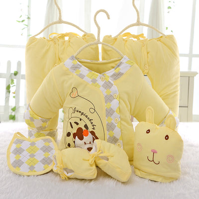 Conjunto de 6 Piezas Abrigo Acolchado Invierno para Bebé Recién Nacido - Diseño Perrito BD201 - Image 4