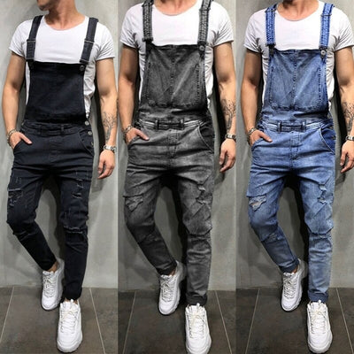 Jeans Rotos de Comercio Exterior para Hombre - Diseño Desgarrado Premium