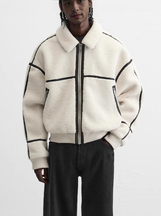 Chaqueta Polar Casual con Solapa para Hombre - Image 2