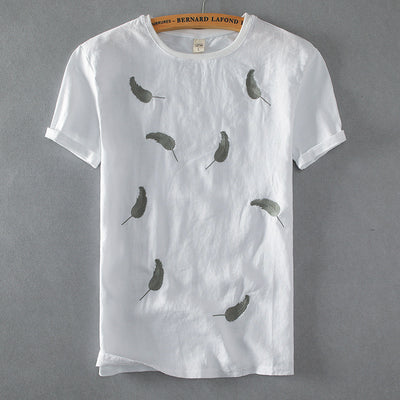 Camisa de Lino Manga Corta - Image 4