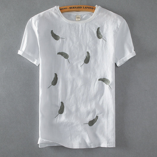 Camisa de Lino Manga Corta - Image 4