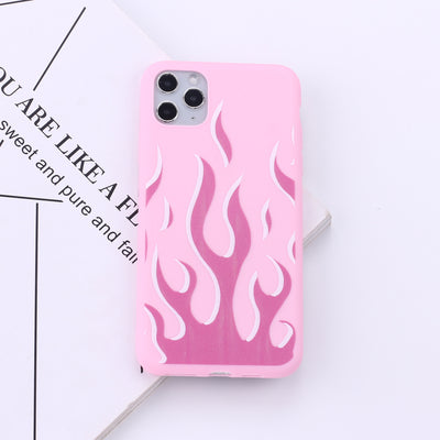 Funda Protectora Multicolor con Efecto Llama Compatible con Apple - Image 8