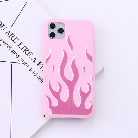 Funda Protectora Multicolor con Efecto Llama Compatible con Apple - Image 8