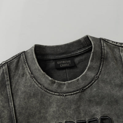 Playera Retro de Trabajo con Bolsillos Decorativos y Efecto Desgastado - Image 21