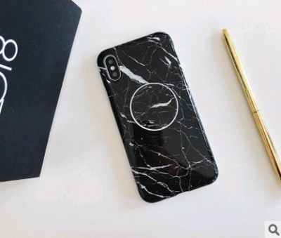 Funda iPhone Retro Mármol Floral con Soporte Telescópico - Image 2