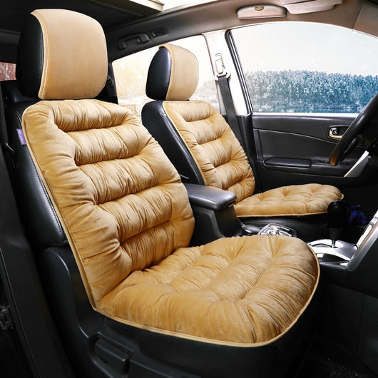 Cojín Térmico Universal para Asiento de Auto - Felpa Cálida Invierno