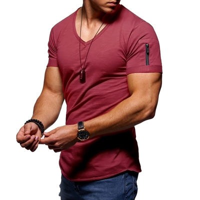 Playera Cuello V Manga Corta para Hombre - Image 6