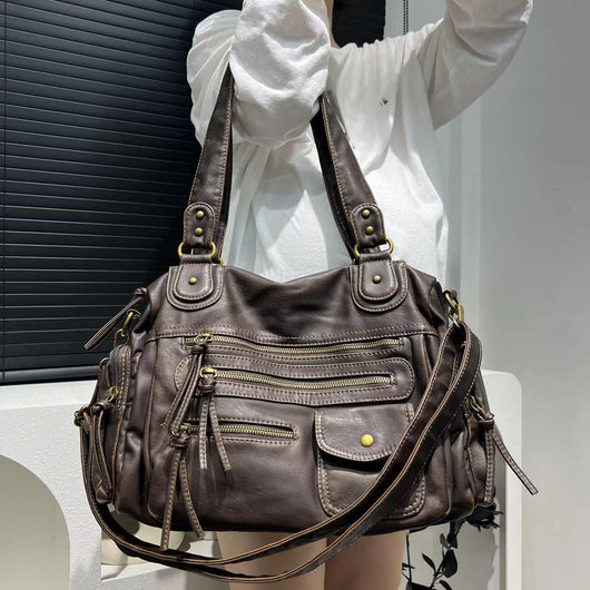 Bolso Moto Vintage Lavado Y2K para Mujer - Image 2