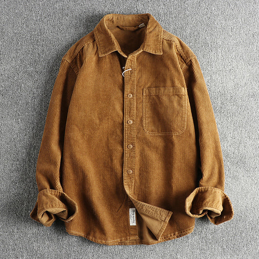 Camisa de Pana 100% Algodón Lavada Manga Larga - Image 11