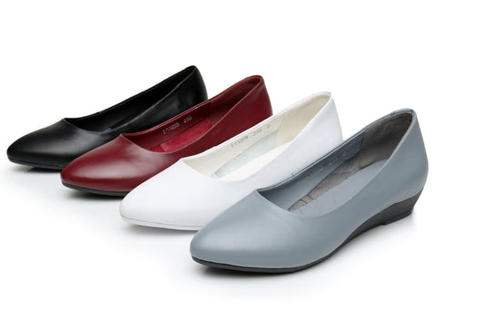 Zapatos Planos de Cuero con Suela Antideslizante y Comfort Total