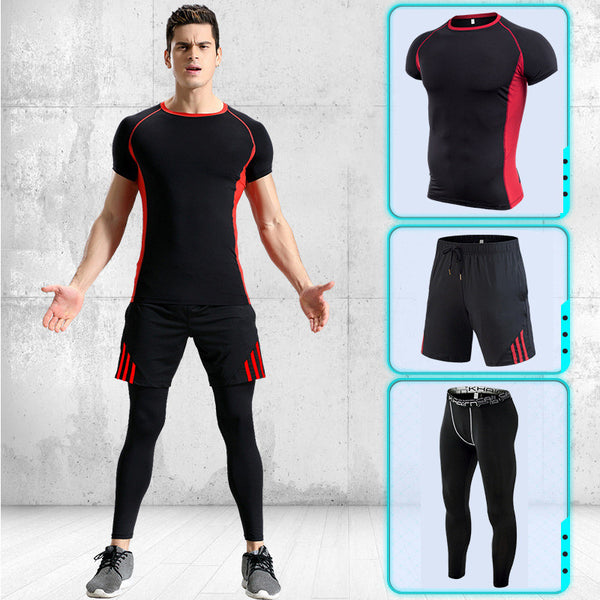 Conjunto Deportivo Hombre Manga Corta Stretch Secado Rápido