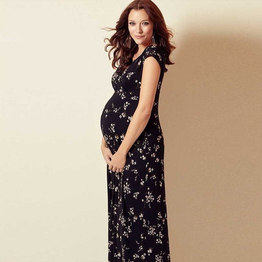 Vestido Floral de Gasa Slim Estampado