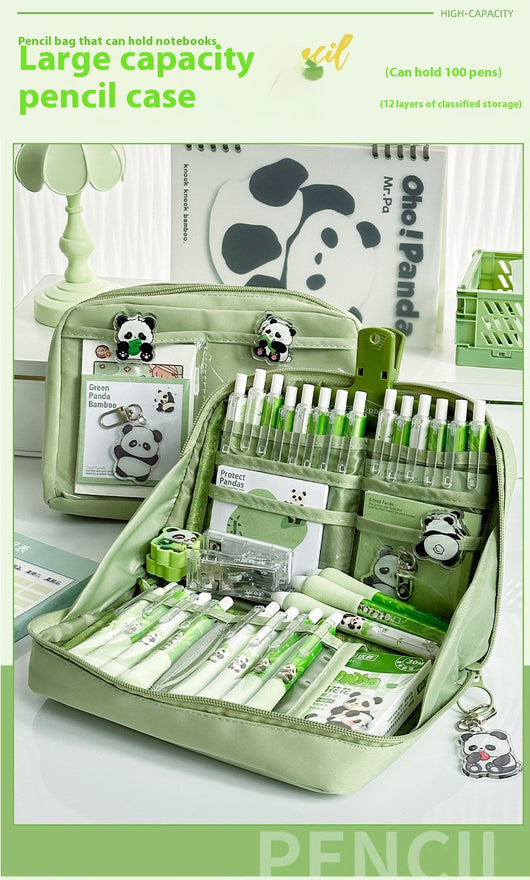 Estuche Organizador Panda de 12 Compartimentos con Capacidad Máxima - Image 11