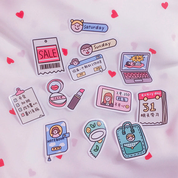 Pegatinas Kawaii para el Trabajo